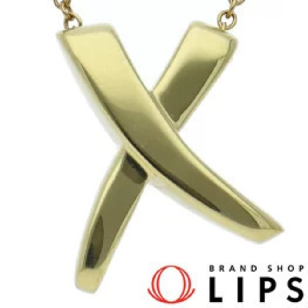 Tiffany Co Kiss Necklace Paloma Picasso Yellow Gold